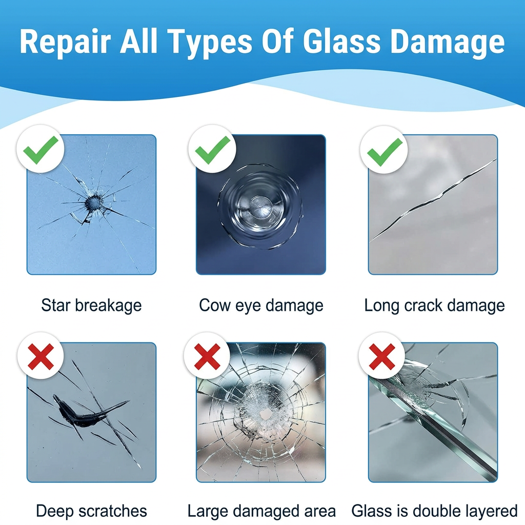 Windshield Crack Repair Kit